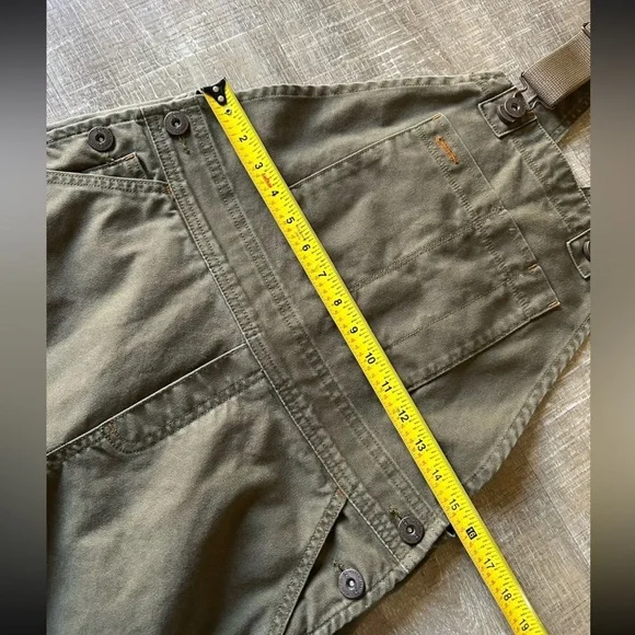 REI Cooperative Trailsmith Double Knee Utility Canvas Overalls Women’s 0 Green - Picture 14 of 14